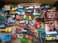 A collection of diecast toys including Dinky, Corgi, James Bond Aston Martin,