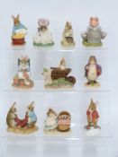 Ten Border Fine Arts Beatrix Potter figures in boxes