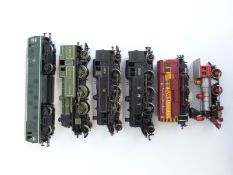 Six Bachmann 0 gauge diesel and tank locomotives including American Jupiter, BR, EWS,