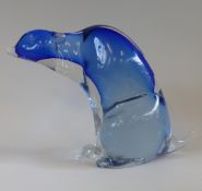 An Art glass polar bear,