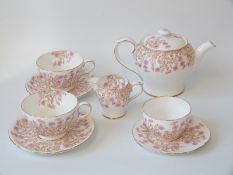 A collection of Shelley Hedgerow teaware to include teapot