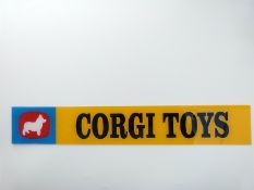 Corgi Toys acrylic shop display / advertising sign,