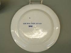 A set of four Spode Indian Sporting Scenes tea plates,