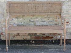 A two seat bergere salon sofa,