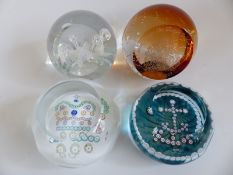 Four Caithness Glass limited edition Royal commemorative paperweights Vivat Regina 34/250 from the