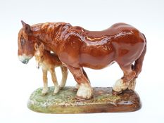 Royal Doulton horse and foal The Chestnut Mare HN 2533 by W M Chance,