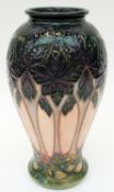 Moorcroft vase in Cluny pattern by Sally Tuffin,