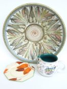 A Denby pedestal bowl by Glyn Colledge,