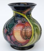 Moorcroft vase of squat form in the Queen's Choice pattern, 9cm tall,
