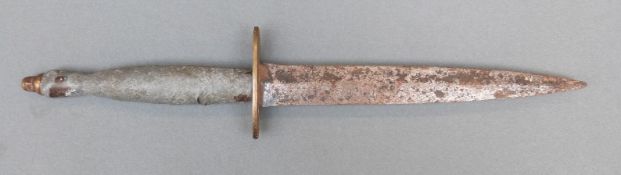 A Fairbairn Sykes or similar fighting knife