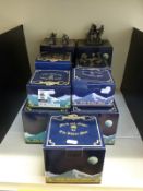 A collection of boxed Myth and Magic collectable figures