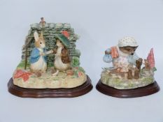 Border Fine Arts Beatrix Potter figures The Tale of Mrs Tiggy Winkle 283/1250 and The Tale of