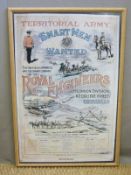 Royal Engineers recruiting poster print,
