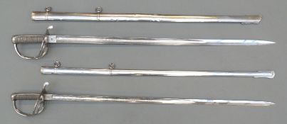 A pair of British 1821 Light Cavalry officer's swords by Wilkinson,