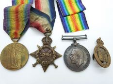 WWI medal trio awarded to 1979 Spr G E Smith RE,