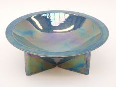 Carltonware Art Deco lustre dish on triform pedestal base, 9cm tall,