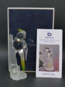 Preciosa glass Swarovski style model of a cockatiel,