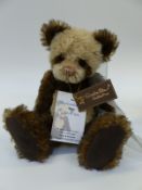 Charlie Bears Isabelle Collection Teddy Bear Doodle, with brown and beige mohair,