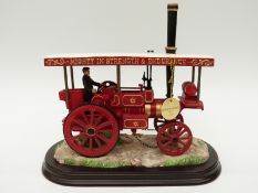 A model steam showman's wagon,