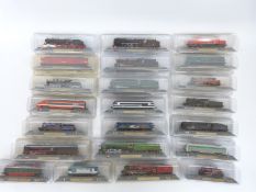 Approximately 100 N gauge static railway models of the world