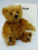 Steiff Teddy Bear Sebastian with golden brown mohair, 26cm,