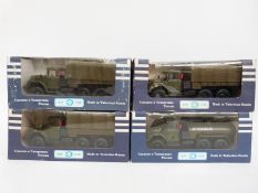 Four Russian Elecon 1:43 scale diecast model Zil army personnel carriers and tankers,