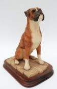 Border Fine Arts figure of a boxer dog,