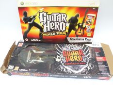 Xbox 360 Guitar Hero and Wii Guitar Hero,