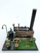 Cheddar Models gas fired live steam stationary engine and boiler with dynamo and light,