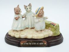 Beswick Beatrix Potter tableau Mittens,