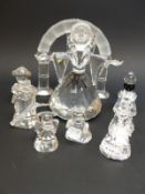 Eight Swarovski Crystal holy nativity items including angels, kings, shepherd, etc,