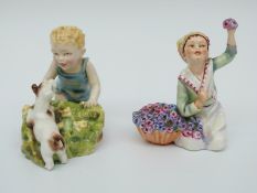 Two Royal Worcester child figures by Freda Doughty,