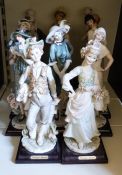 Ten Florence Giuseppe Armani figurines