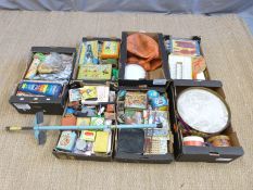 A very large collection of children's toys and games including Chad Valley drums ,