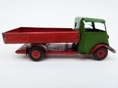 Tri-ang Minic clockwork tinplate Delivery Truck with green cab,