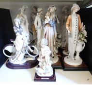 Ten Florence Giuseppe Armani figurines