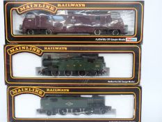 Three Mainline 00 gauge railway locomotives comprising GWR 6600 0-6-2T,