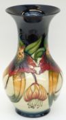 Moorcroft vase in Anna Lily pattern,