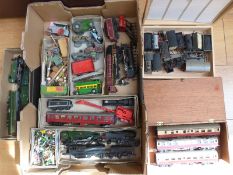 A quantity of 00 gauge rolling stock including unpowered locomotives, accessories,