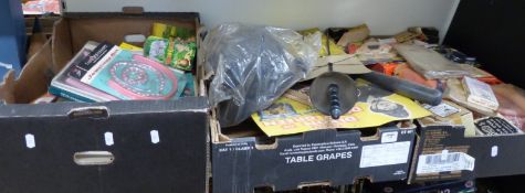 A very large collection of novelty children's toys including fancy dress items, fake cigarettes,