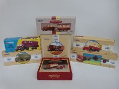 Seven Corgi diecast model commercial vehicles and vehicle sets comprising LMS set 97754,
