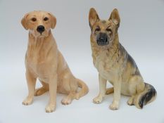 Two Beswick fireside dogs,