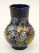 Moorcroft vase in Clematis pattern,