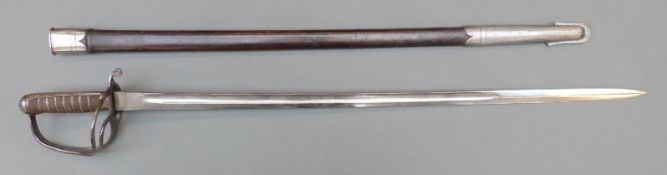 British 1821 pattern Light Cavalry sword by Wilkinson, serial number 42532, initialed D.M.