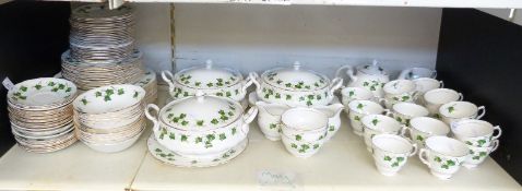 A large quantity of Colclough ivy pattern dinner and teaware,