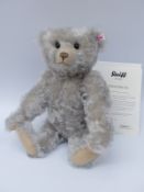 Steiff Teddy Bear Ice with light blue mohair and jointed limbs, 42cm, limited edition 345/1500,