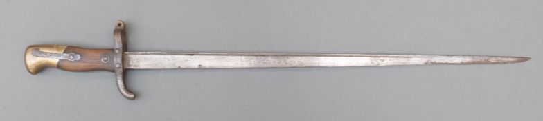 French 1874 pattern bayonet,