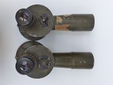 Two M17 elbow telescope gun sights,