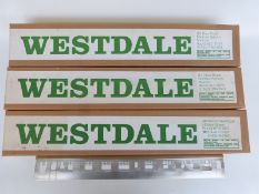 Three Westdale 0 gauge BR MK 1 coach kits in original boxes