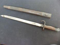 British 1907 pattern bayonet marked EFD to blade, blade length 43cm,